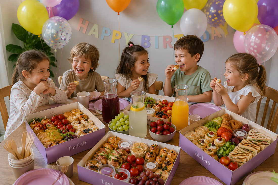 Kids party catering in Brussels. Children's birthday food.