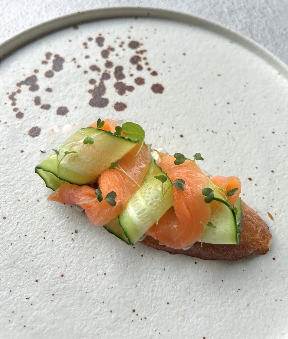 Crème de saumon au pesto