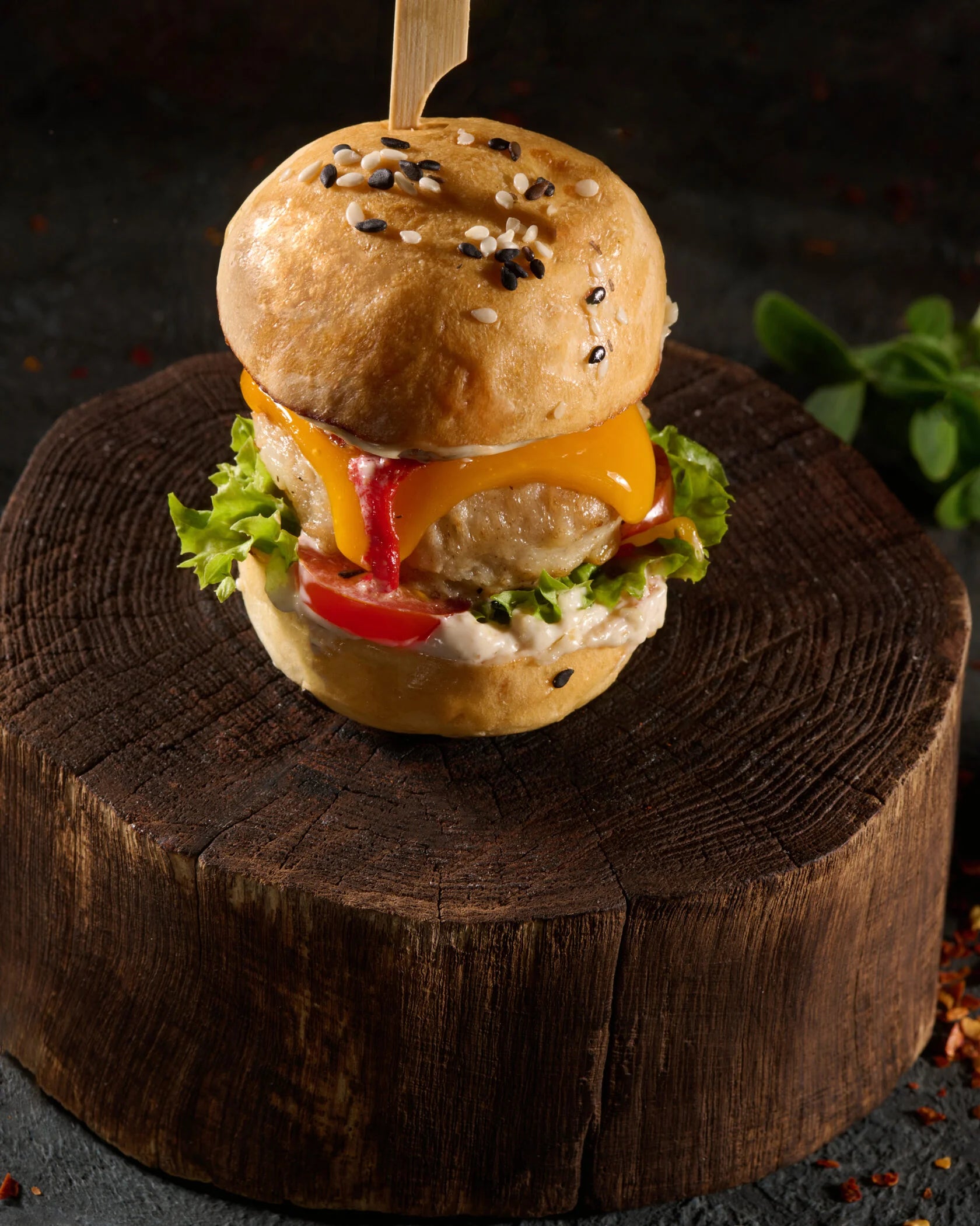 Mini-hamburgers au poulet