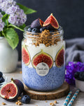 Blue Spirulina & Fig Chia Breakfast Jar