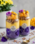 Mango & Purple Chia Breakfast Jar