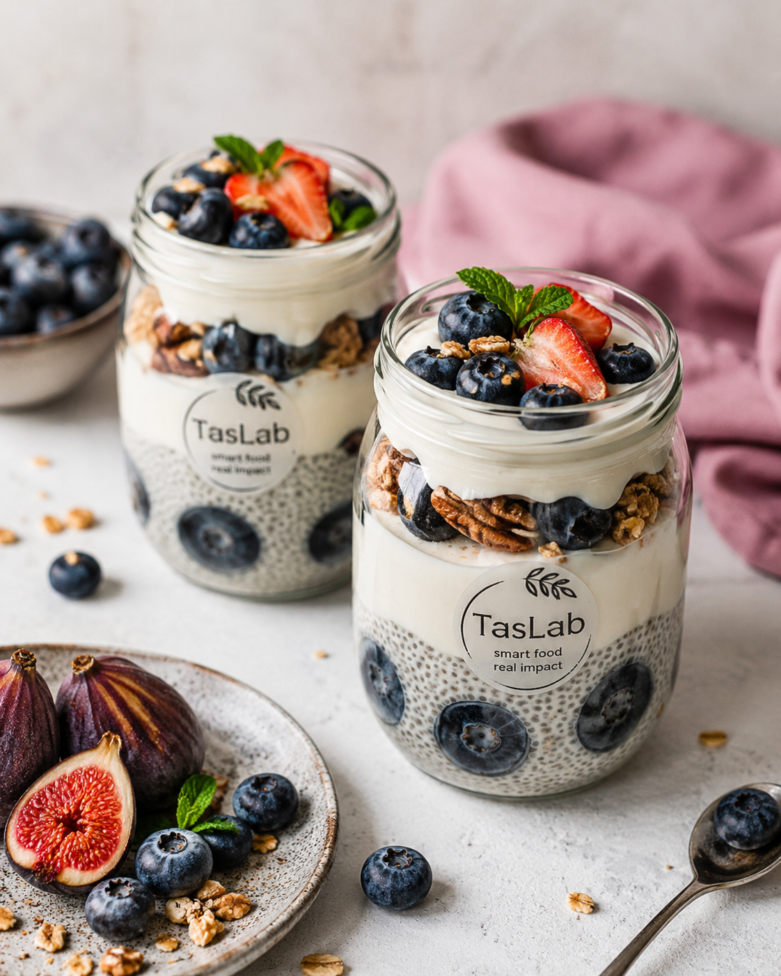 Blueberry Chia Breakfast Jar