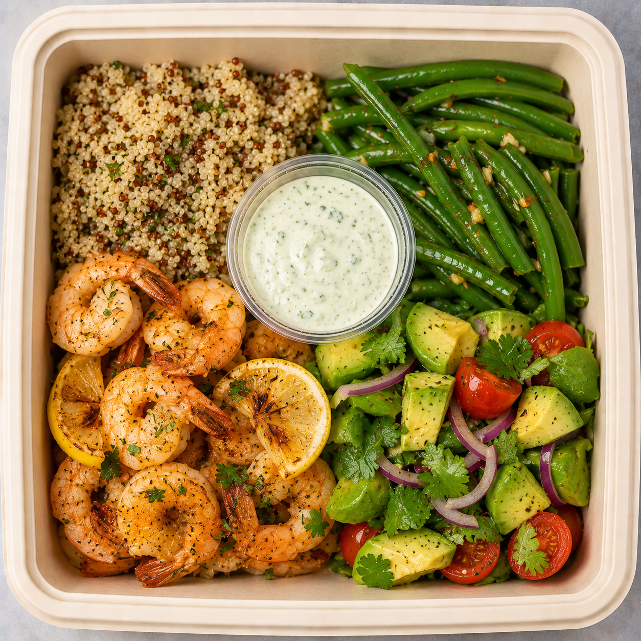 Garlic Shrimp Bowl