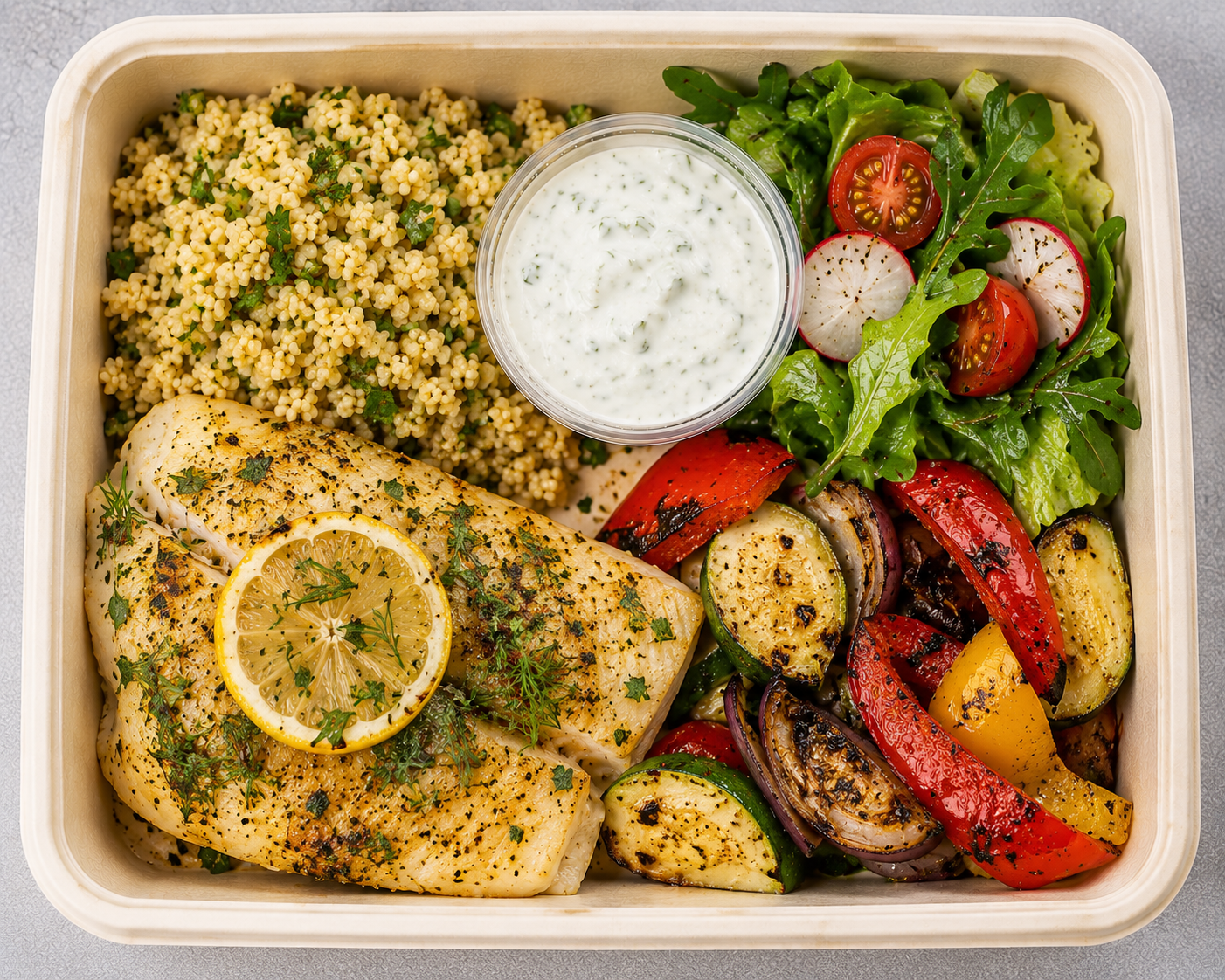 Lemon Herb Cod