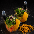 Poke au saumon légèrement mariné