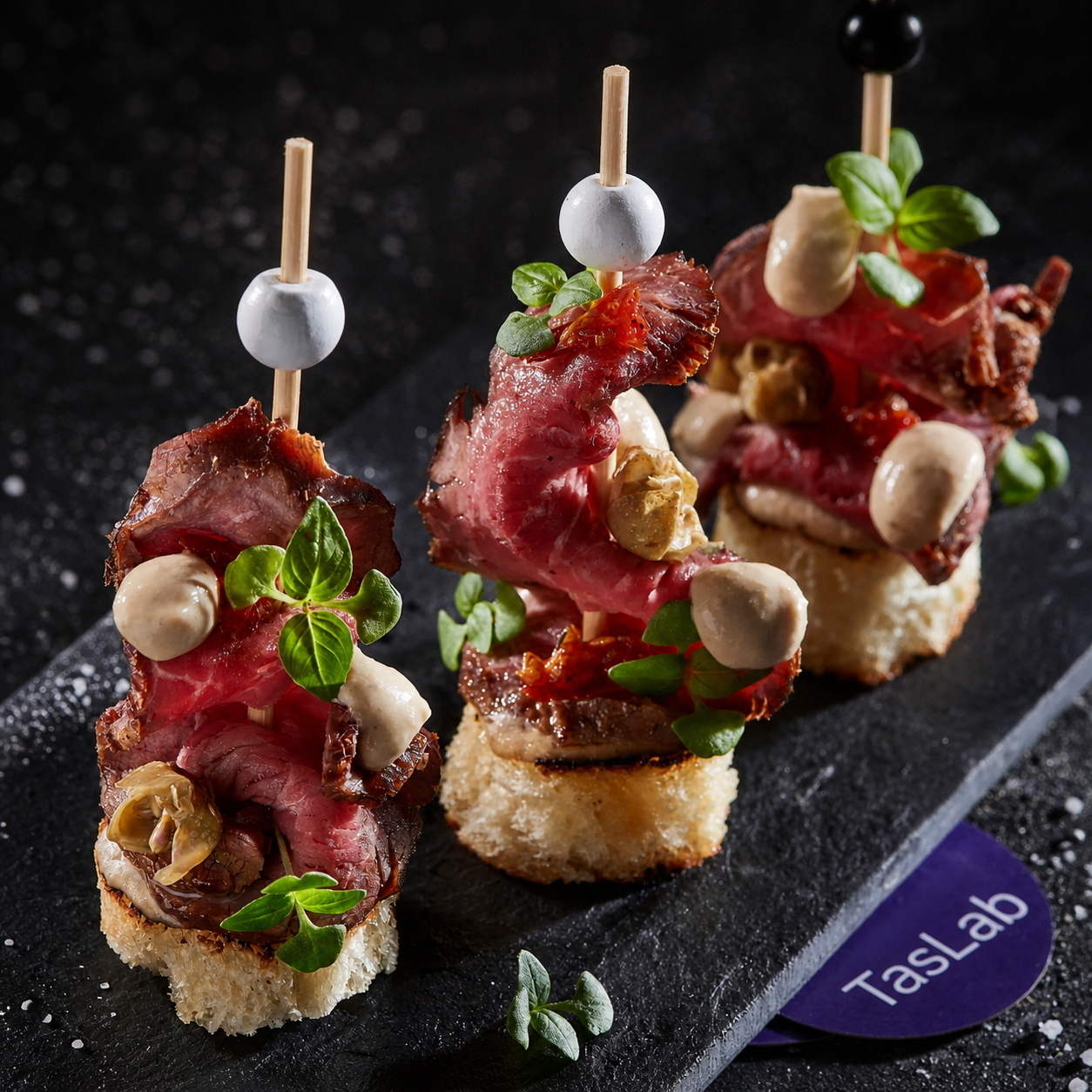 Crostini with Roast beef